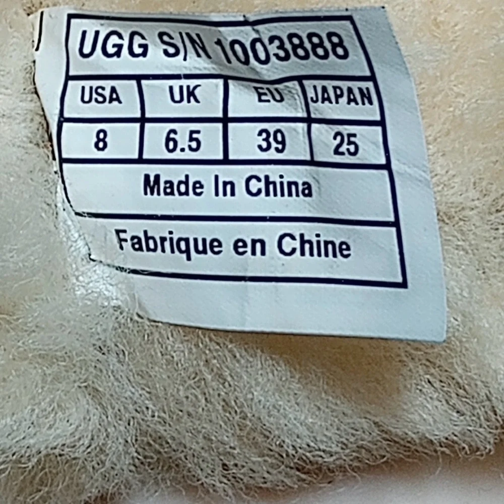 UGG Chestnut & Chocolate Shearling Brown Suede Women's Boots 8 Zip Buckle